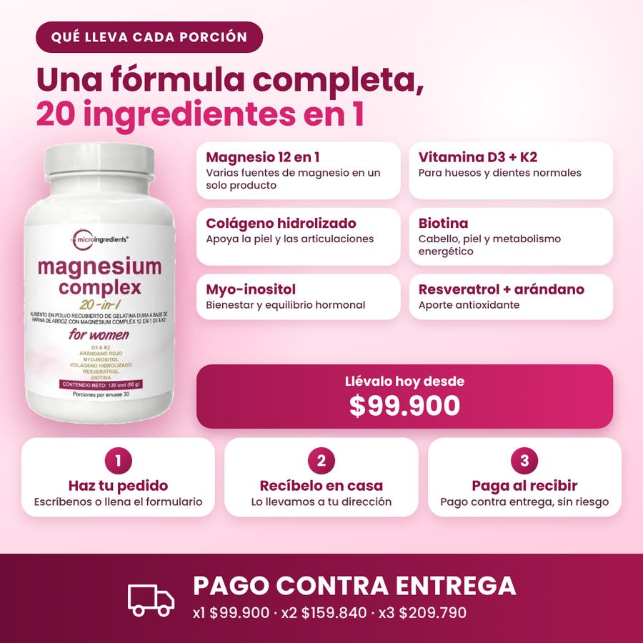 Magnesium For Women 20 En 1